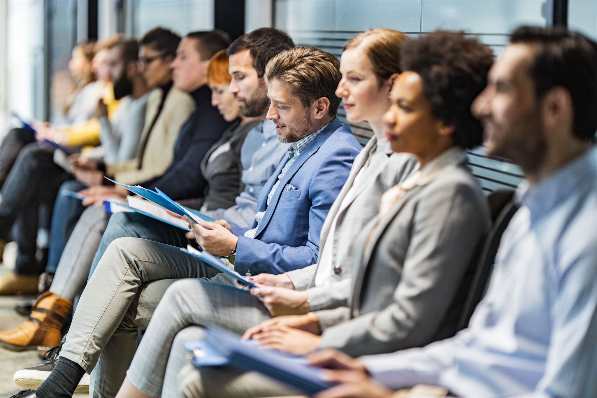 Panel discussion at business event